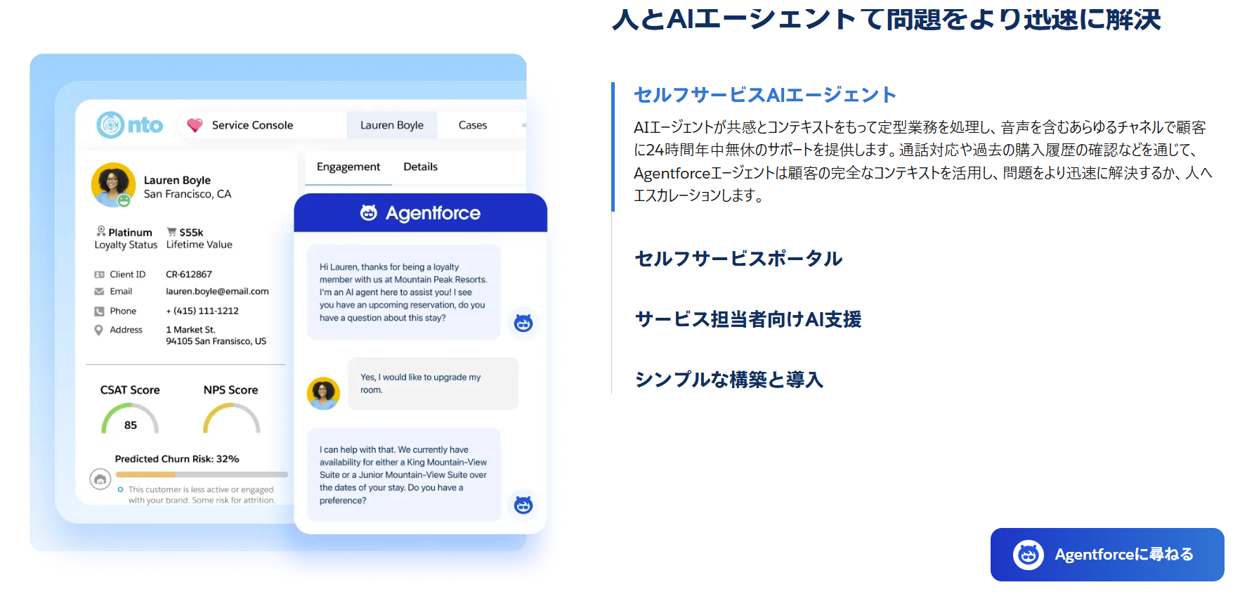 Agentforce紹介画像の2枚目